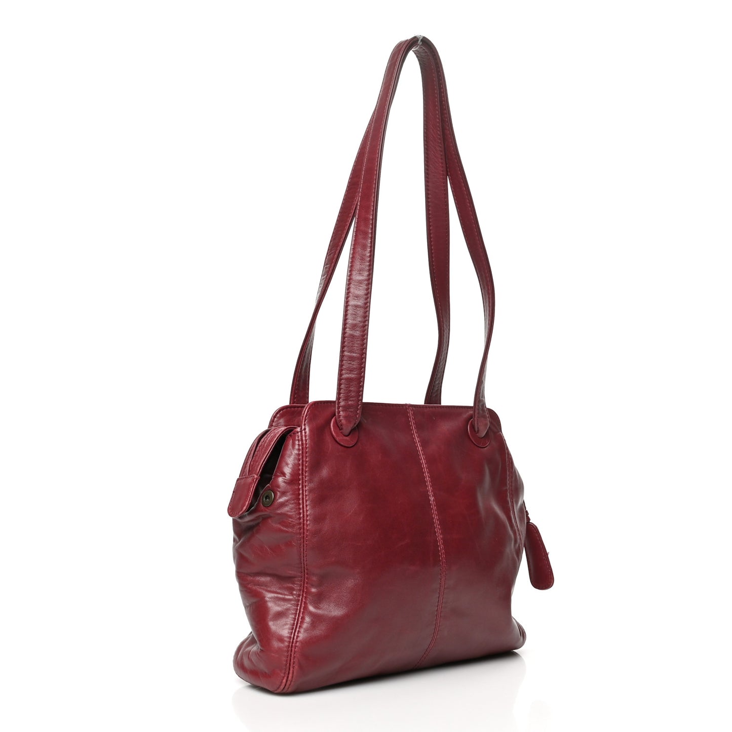 Calfskin CC Shoulder Bag Red