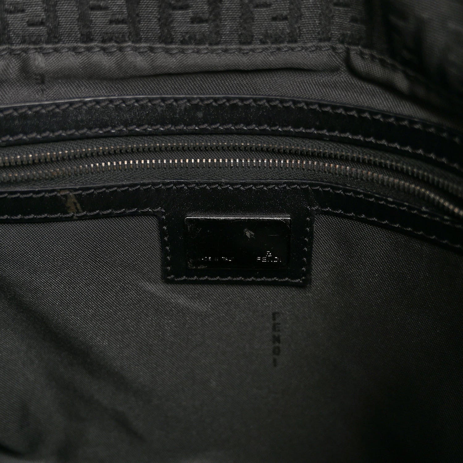 Fendi Zucchino Mama Baguette Black 6 of 9