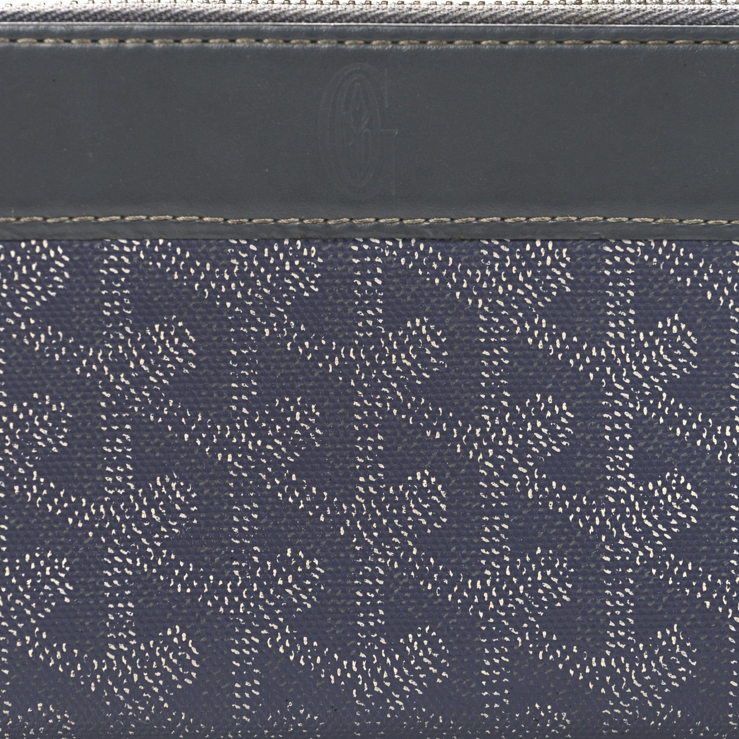 Goyard Goyardine Matignon Zip Around GM Wallet Grey 8 of 10