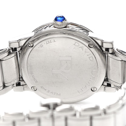 David Yurman Stainless Steel Diamond Mother of Pearl 30mm Classic Quartz Watch 4 of 5