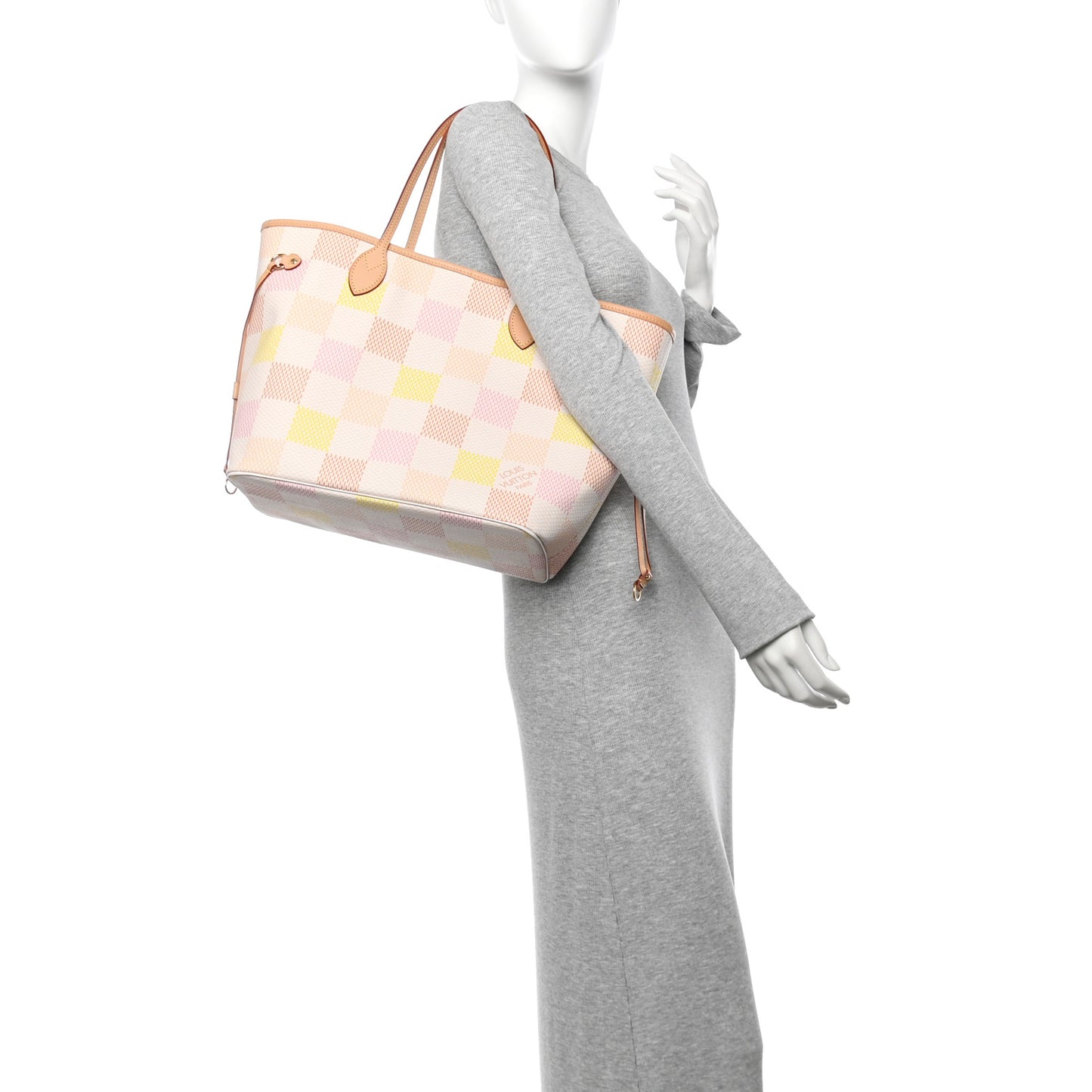 Damier Giant Neverfull MM Peach