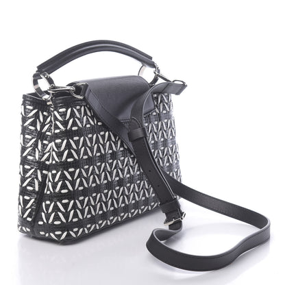 Louis Vuitton Calfskin Plaited Capucines BB Black 3 of 9