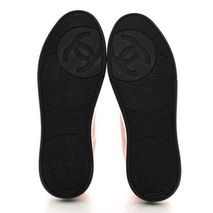 Chanel Suede Womens CC Sneakers 40 Pink 5 of 8