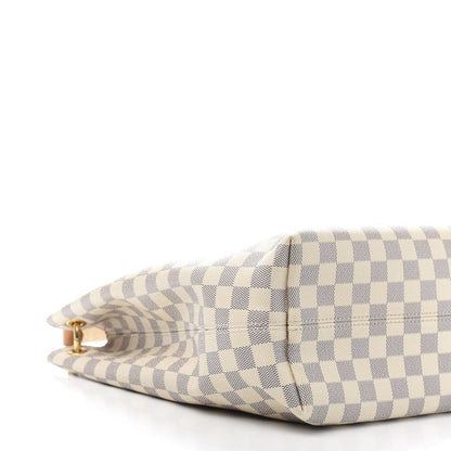 Louis Vuitton Damier Azur Graceful MM Rose Ballerine 9 of 12