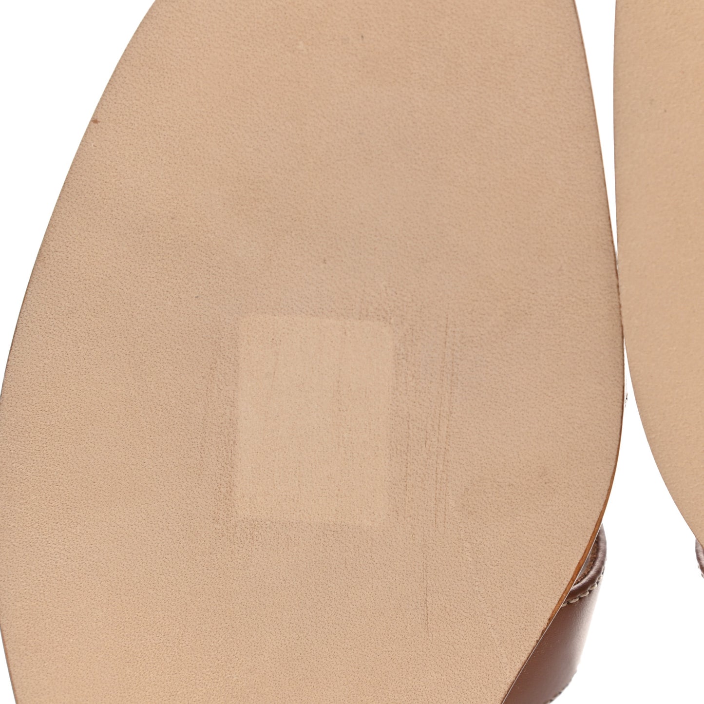 Box Calfskin Oran Sandals 38.5 Gold