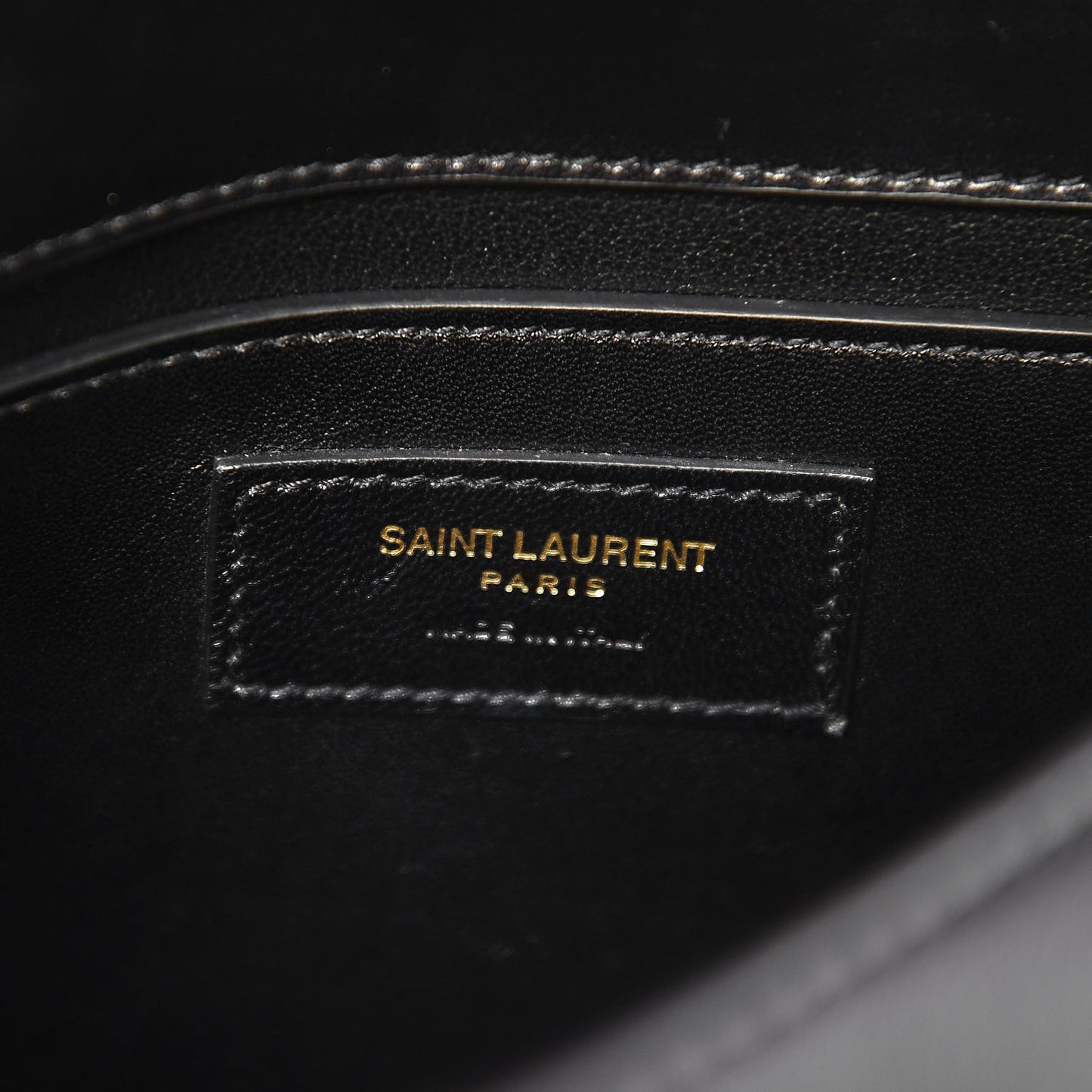 Smooth Calfskin Small Spontini Saddle Bag Black