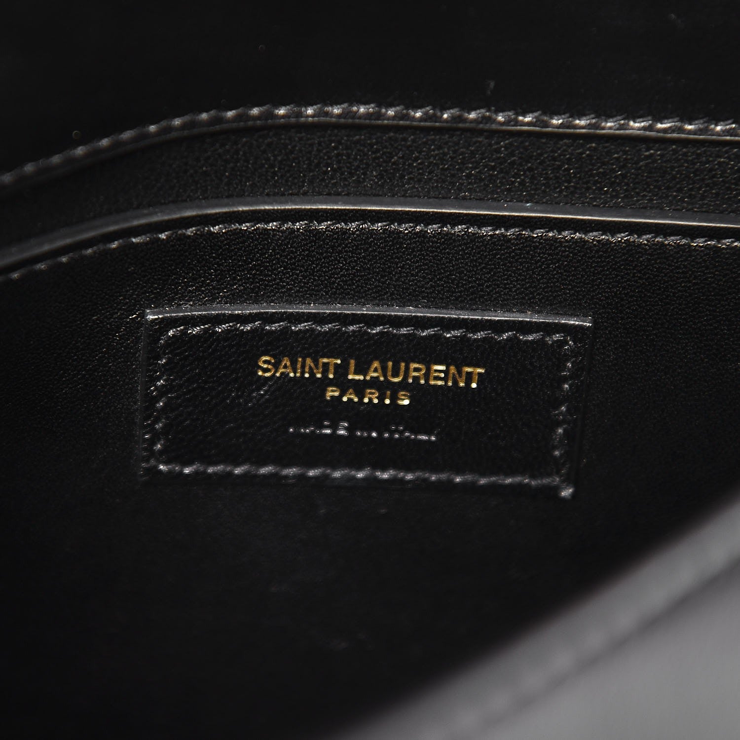 Saint Laurent Smooth Calfskin Small Spontini Saddle Bag Black 6 of 6