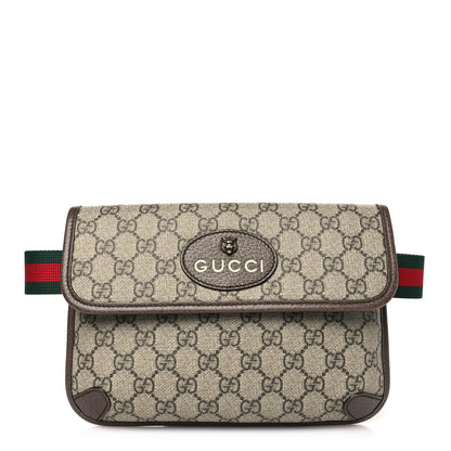 Gucci GG Supreme Monogram Neo Vintage Web Belt Bag Brown 1 of 10