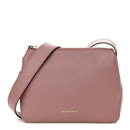 Burberry Soft Grain Calfskin House Check Small Helmsley Crossbody Dusty Pink 1 of 11