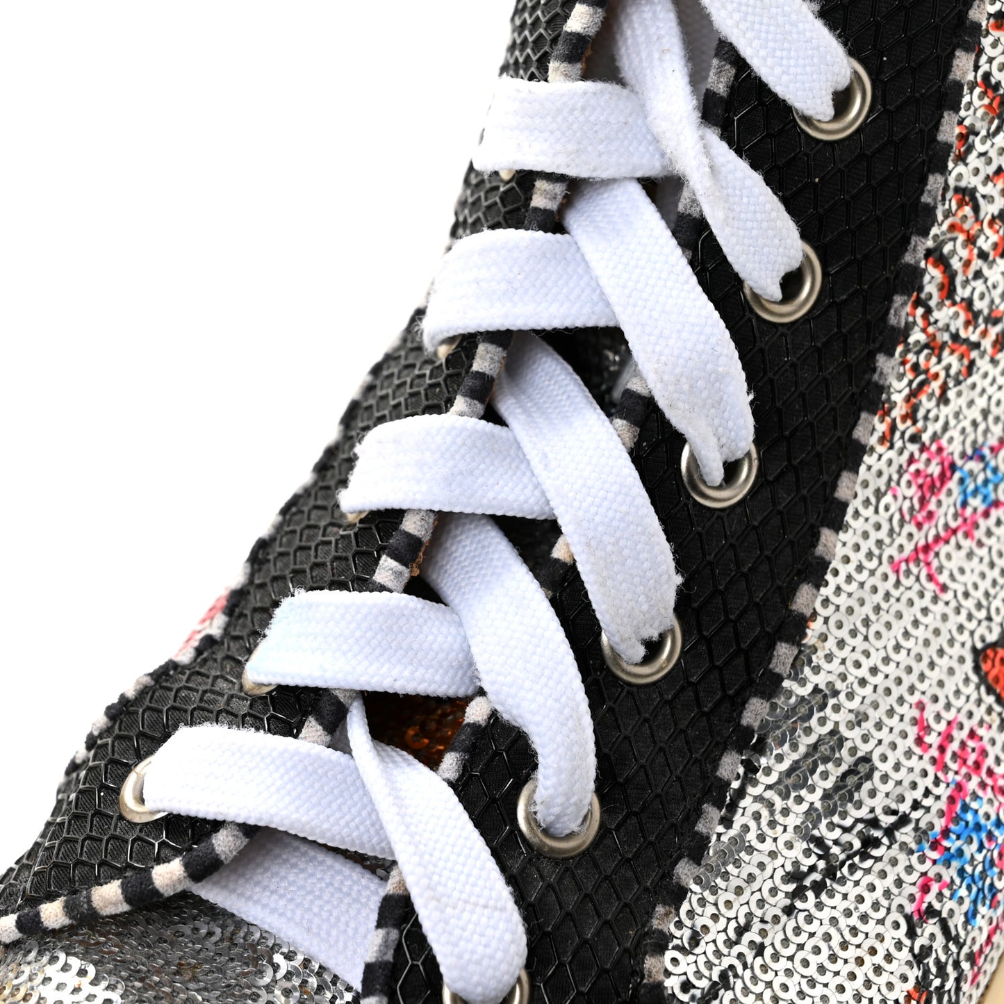 Patent Flash Paillettes Mens Rantus Orlato Sneakers 44 Version Silver