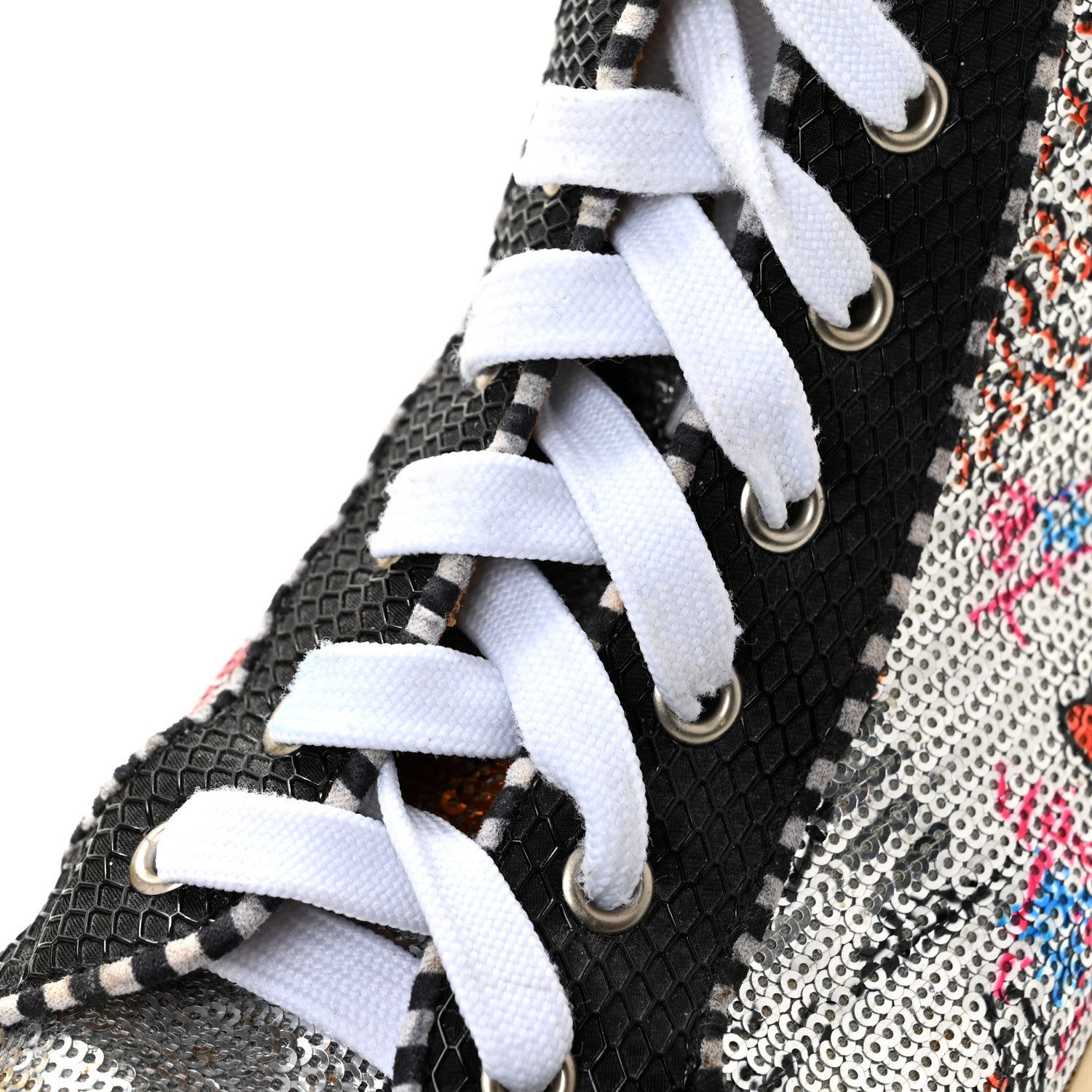 Christian Louboutin Patent Flash Paillettes Mens Rantus Orlato Sneakers 44 Version Silver 12 of 12