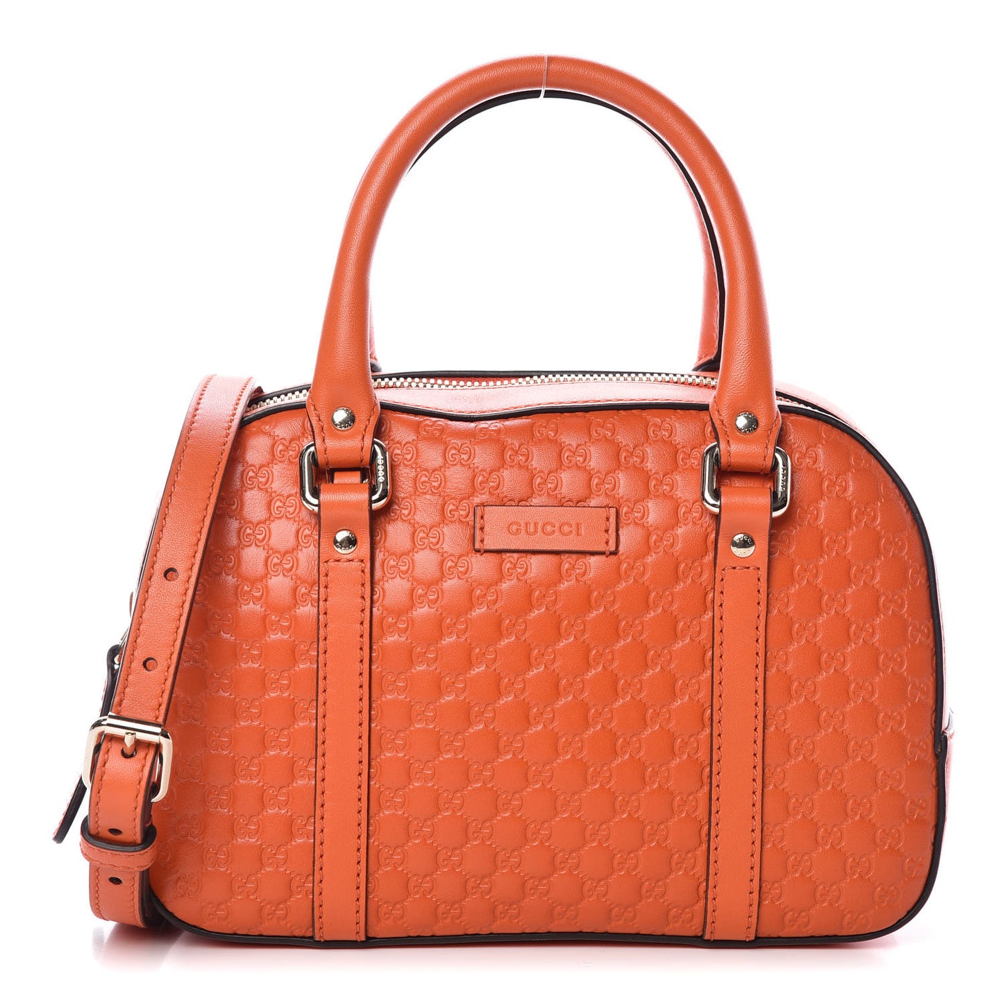 Soft Microguccissima Small Crossbody Bag Sun Orange