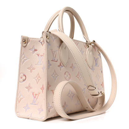 Louis Vuitton Empreinte Monogram Onthego PM Dream Cream 3 of 9
