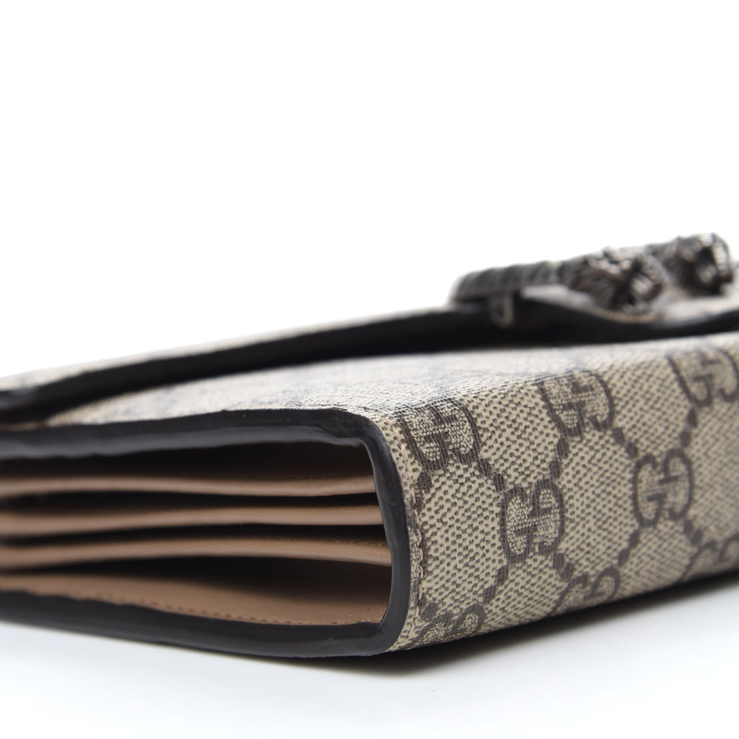 Gucci GG Supreme Monogram Mini Dionysus Chain Wallet Beige Taupe 6 of 13