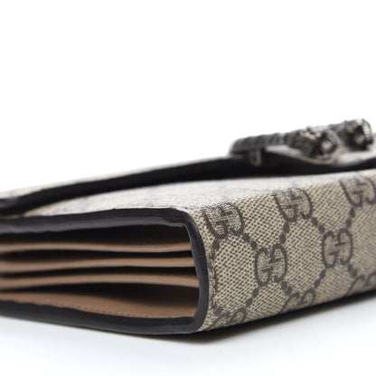Gucci GG Supreme Monogram Mini Dionysus Chain Wallet Beige Taupe 6 of 13