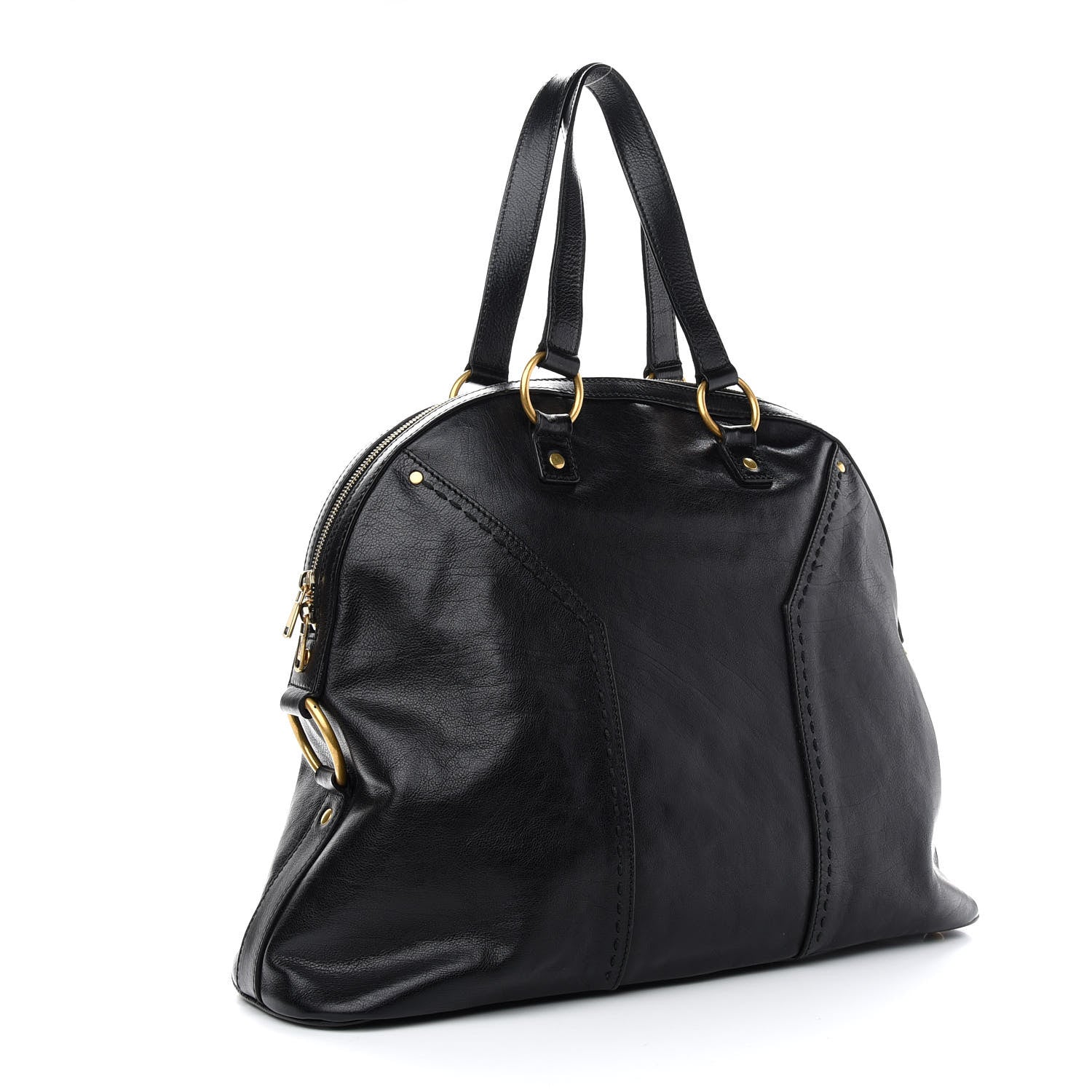 Saint Laurent Calfskin Oversized Muse Black 3 of 9