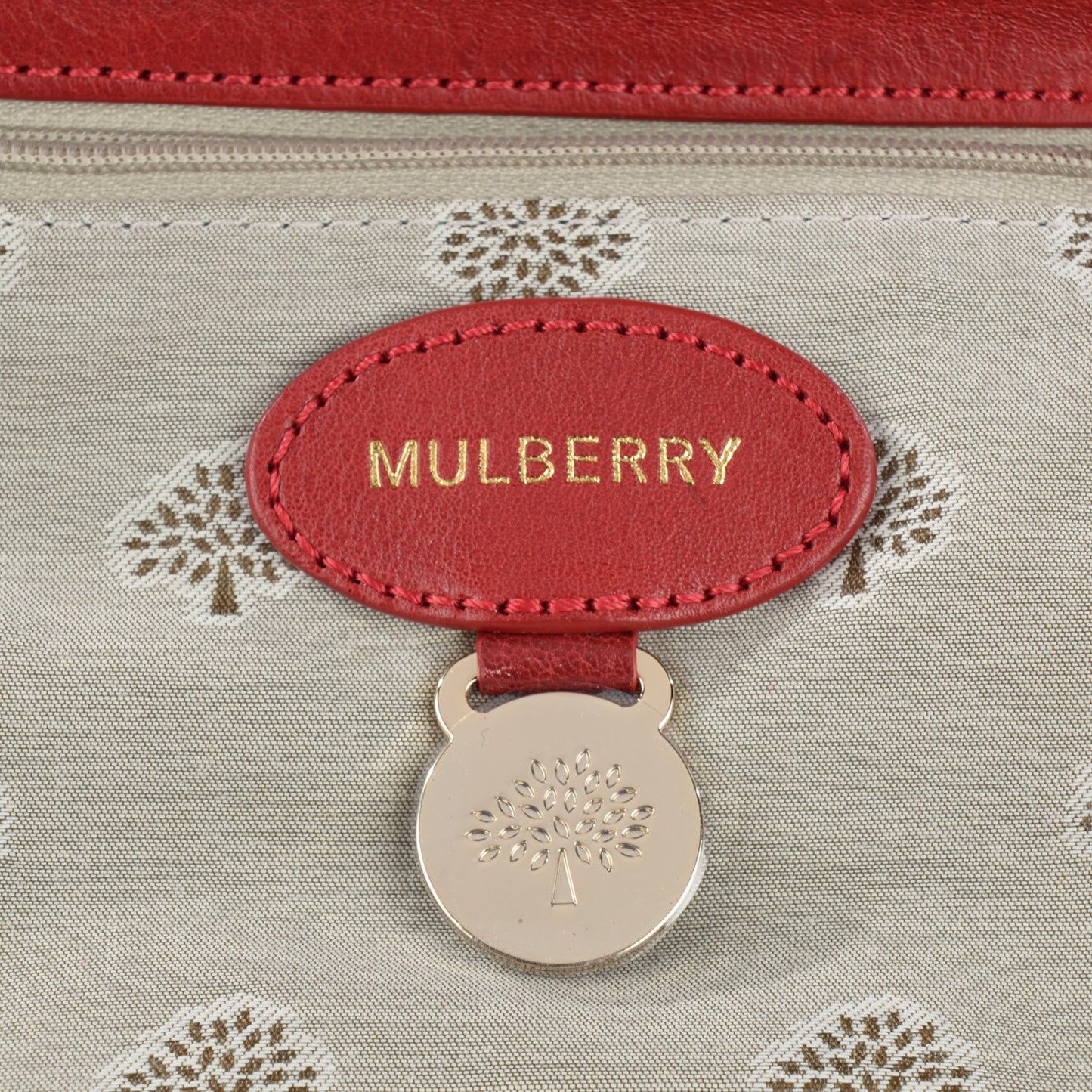 Classic Grain Calfskin Small Lily Red