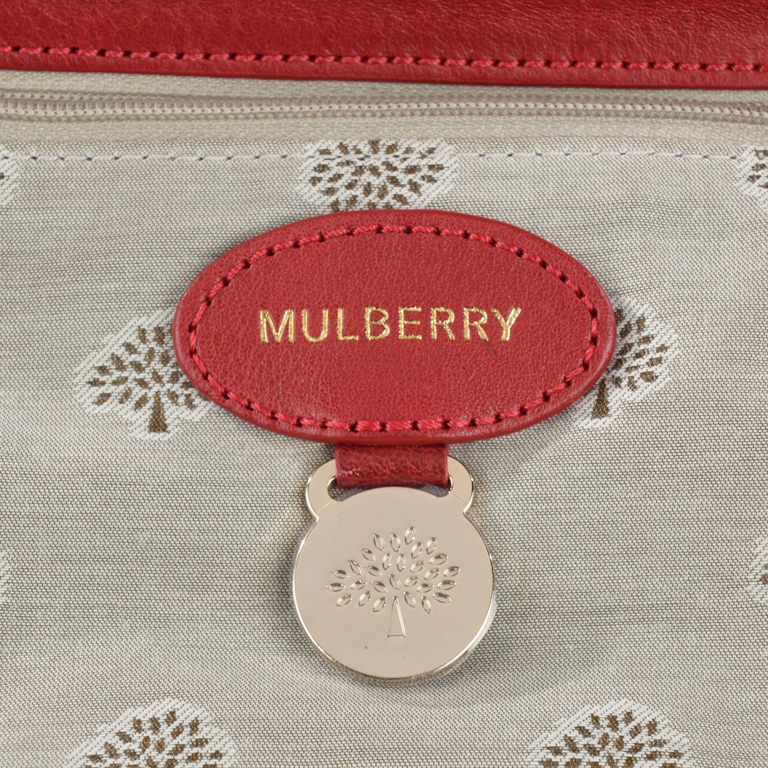 Mulberry Classic Grain Calfskin Small Lily Red 9 of 11