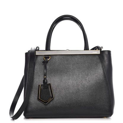 Fendi Vitello Elite Petite 2Jours Tote Black 1 of 8