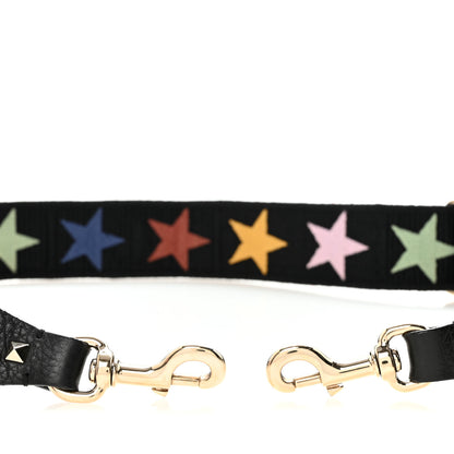 Valentino Garavani X JAMIE REID Canvas Embroidered Rockstud Guitar Strap Black 6 of 10