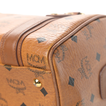 MCM Visetos Satchel Cognac 12 of 18