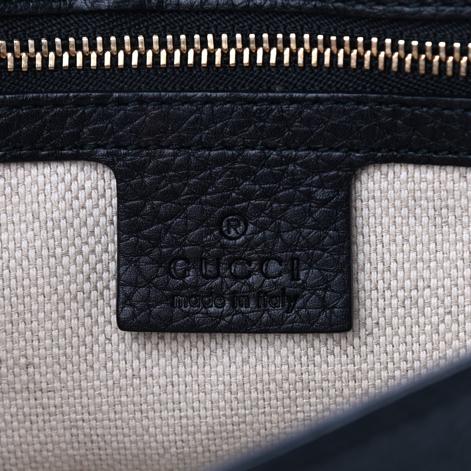 Gucci Pebbled Calfskin Medium Soho Flap Crossbody Black 6 of 10