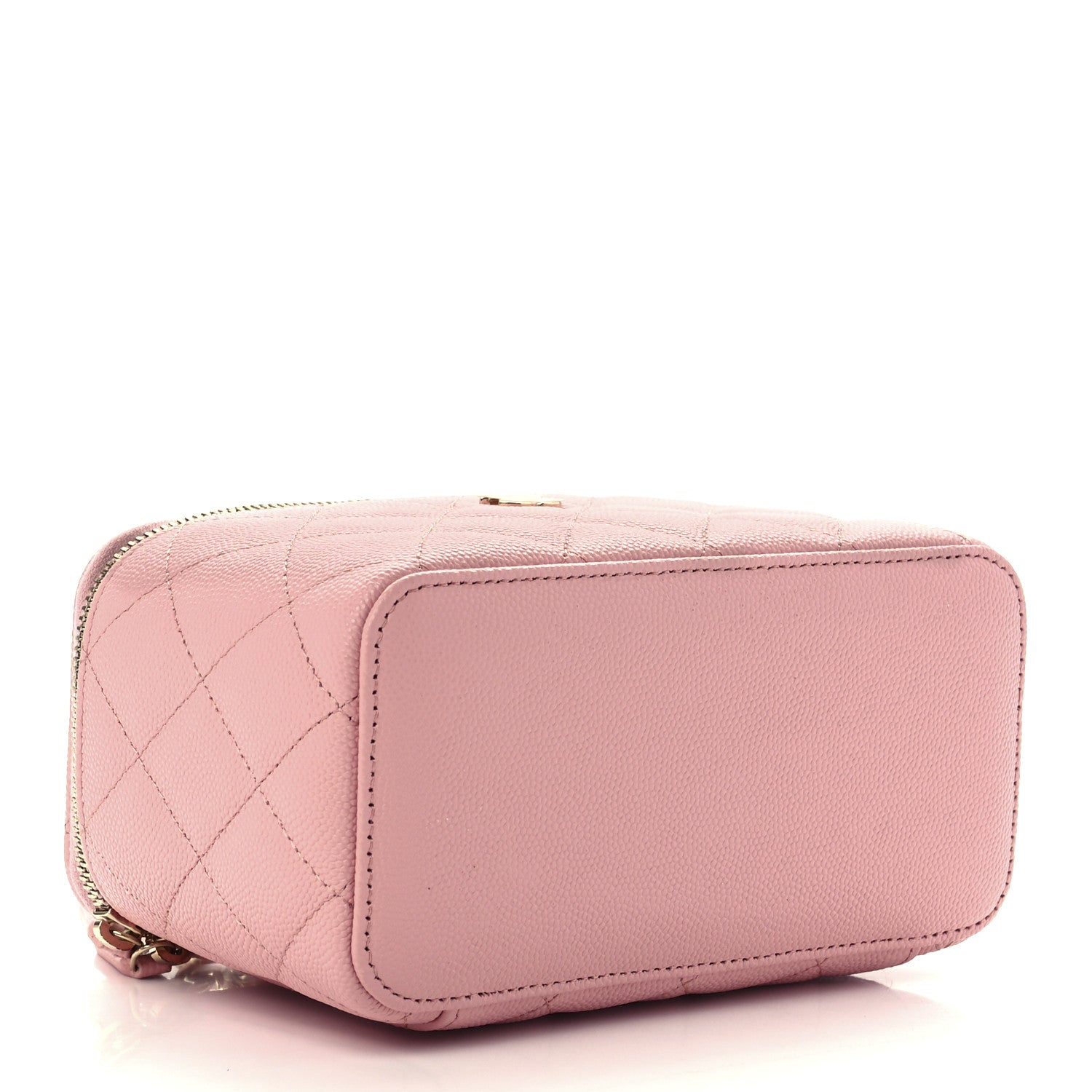 Chanel Caviar Quilted Small Vanity Case With Chain Pink 4 of 12