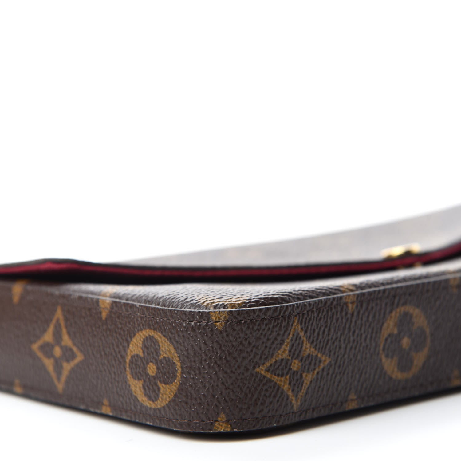 Louis Vuitton Monogram Pochette Felicie Chain Wallet Fuchsia 6 of 13