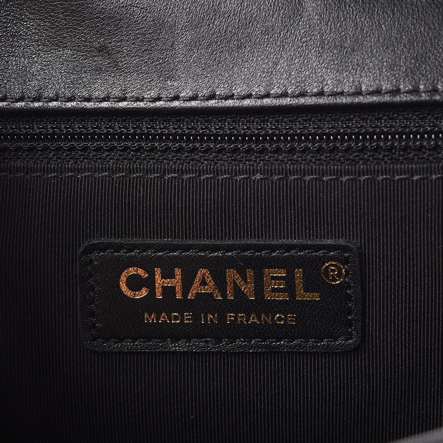 Lambskin Quilted Large Boy Flap Black