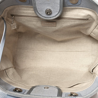 Chanel Mixed Fibers Medium Deauville Tote Grey 6 of 12