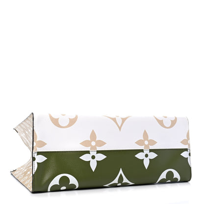 Louis Vuitton Monogram Giant Onthego GM Kaki Beige 3 of 4