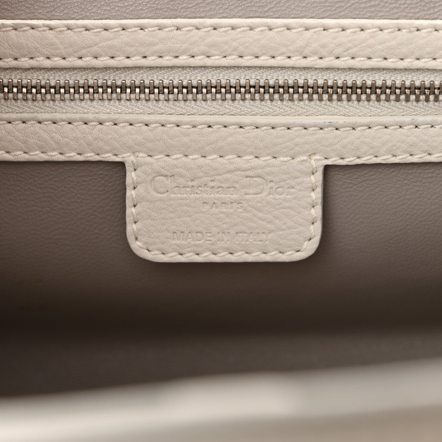 Calfskin My Dior Frame Pocket Satchel White