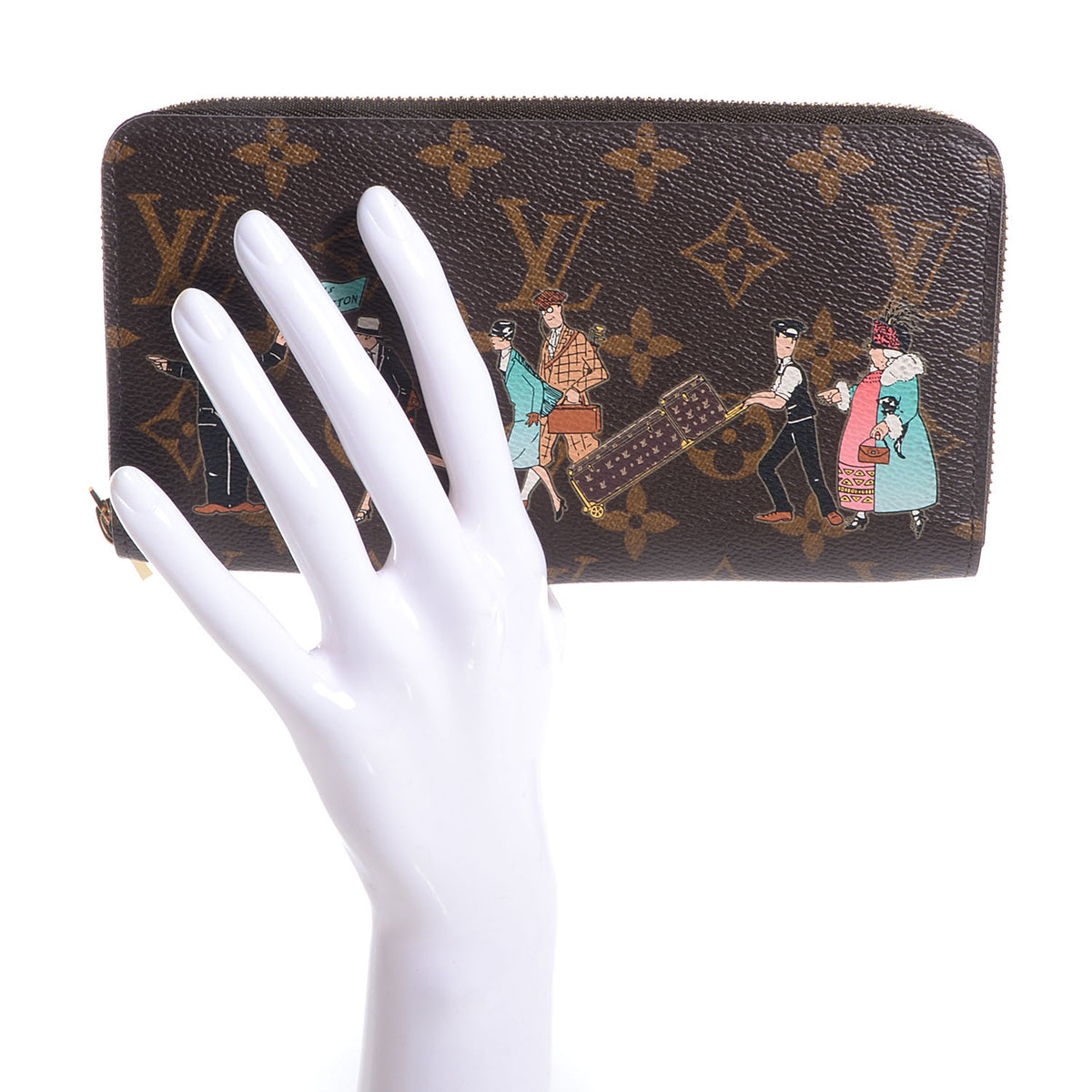 Louis Vuitton Monogram Illustre Zippy Wallet Rose 2 of 8