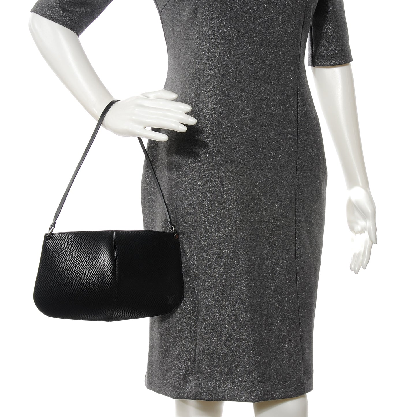 Epi Demi Lune Pochette Black