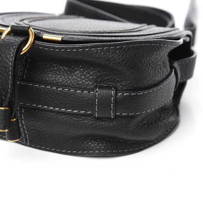 Chloe Calfskin Mini Marcie Round Crossbody Bag Black 8 of 9
