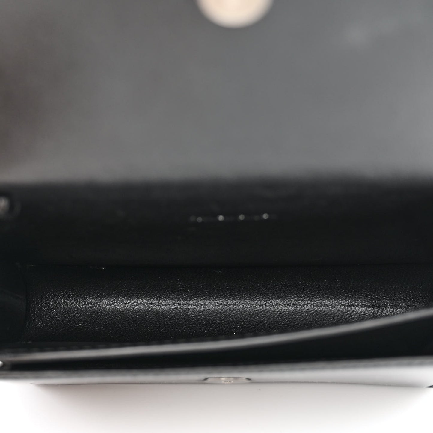 Shiny Box Calfskin Monochrome XS Sharp Belt Bag Black