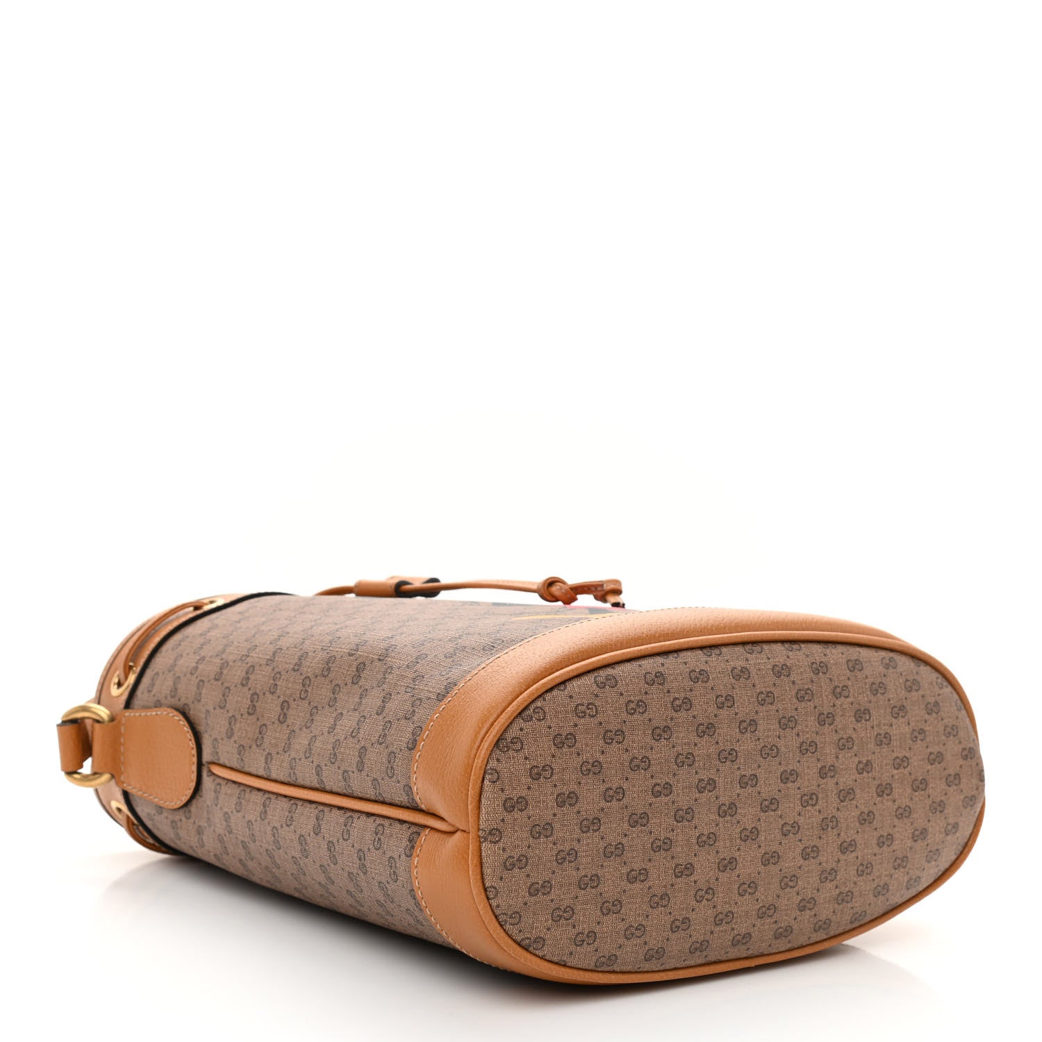 Gucci X DISNEY Mini Vintage GG Supreme Monogram Bucket Bag Beige Vintage Sun Oil 4 of 8