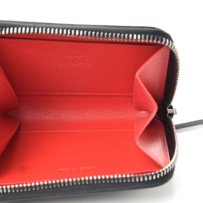 Christian Louboutin Calfskin Studded Panettone Coin Purse Black 5 of 9