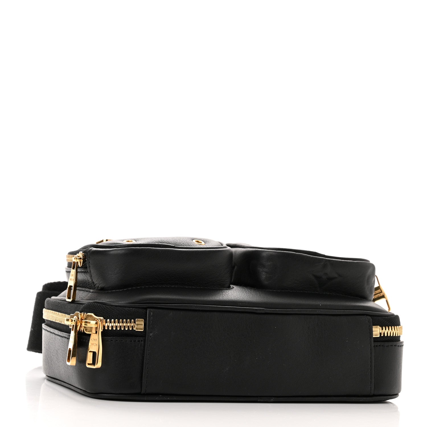 Louis Vuitton Calfskin Monogram Embossed Utility Bag Black 4 of 9
