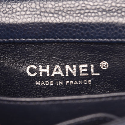 Chanel Caviar Quilted Extra Mini Flap Navy 6 of 7