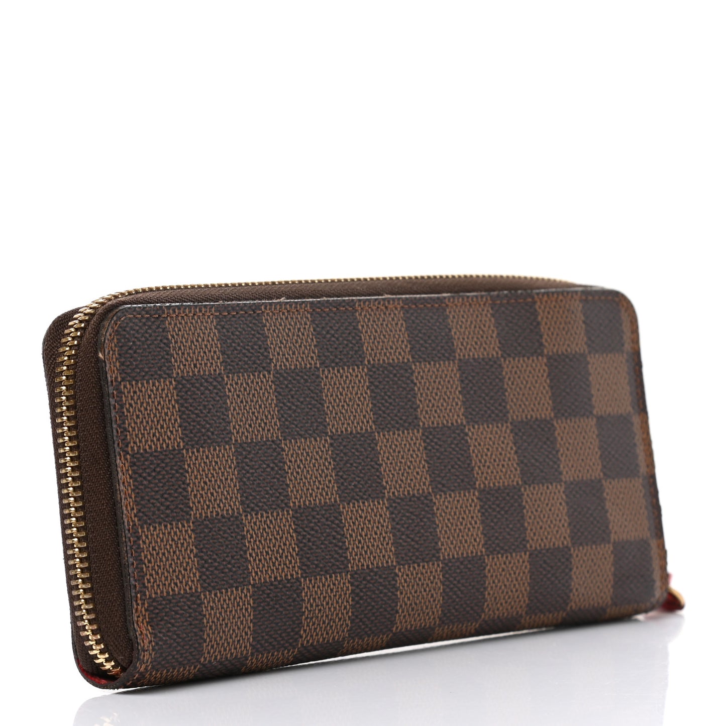 Damier Ebene Clemence Wallet Cherry