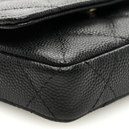 Chanel Caviar Quilted Belt Bag With Charms On Chain Black 9 of 11