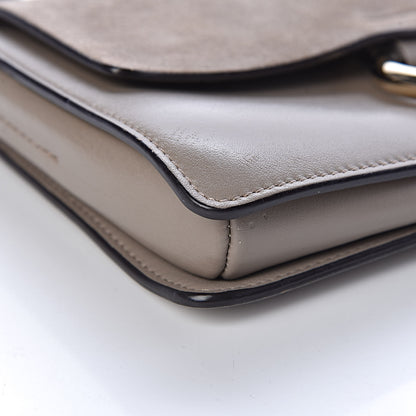 Chloe Suede Calfskin Small Faye Shoulder Bag Motty Grey 11 of 17