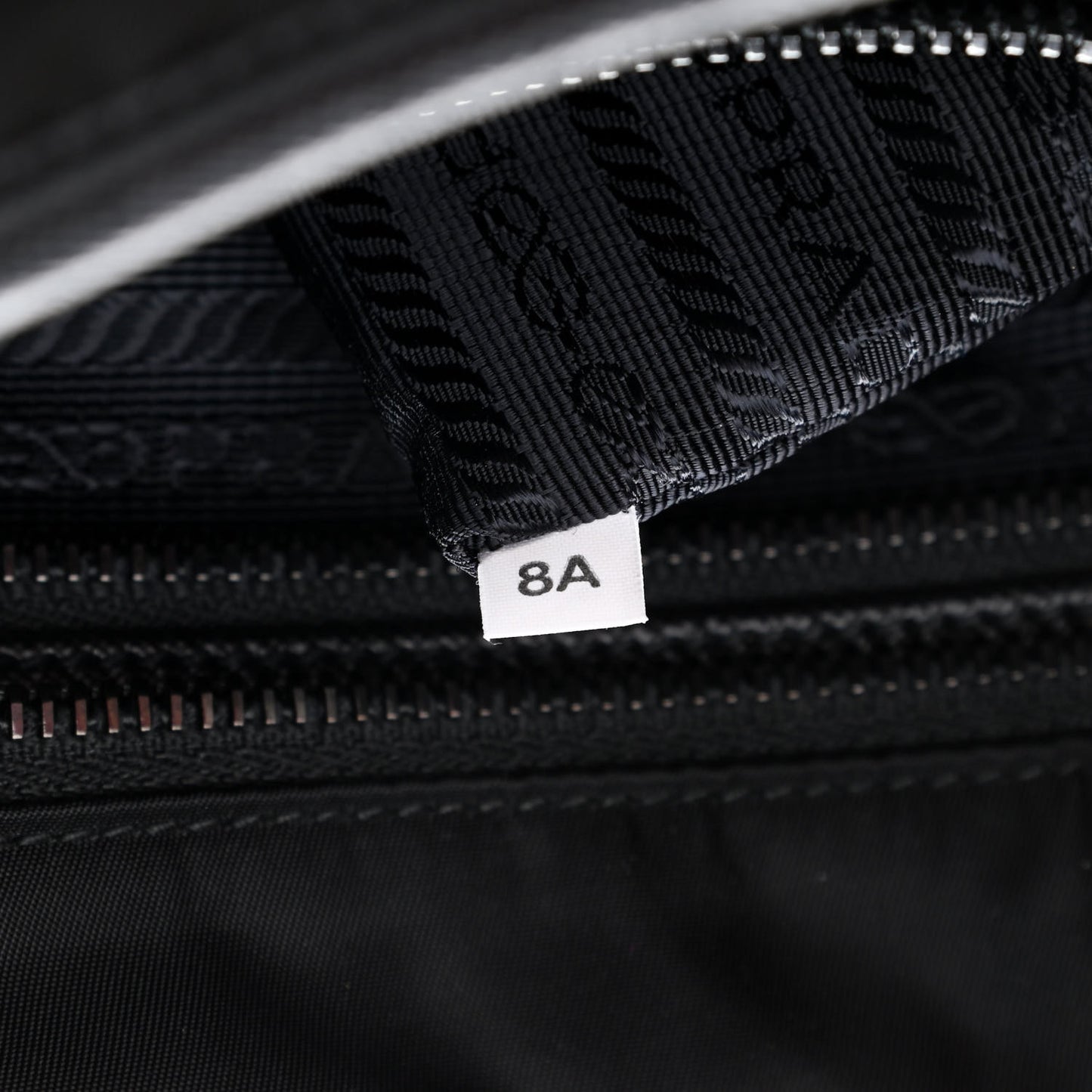 Tessuto Nylon Saffiano Flat Messenger Bag Black