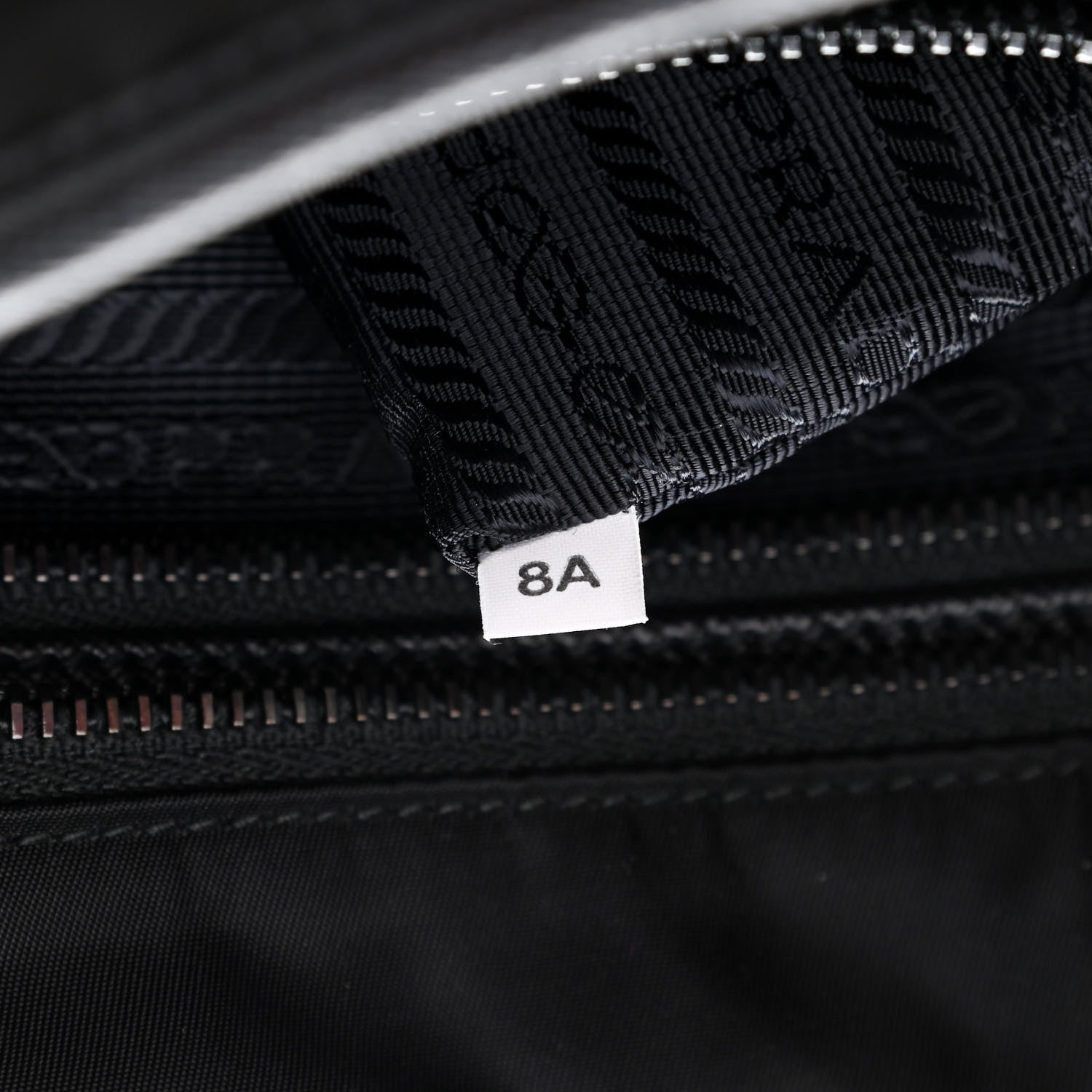 Prada Tessuto Nylon Saffiano Flat Messenger Bag Black 8 of 9
