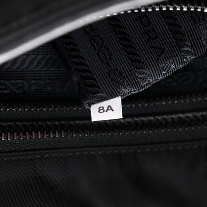 Prada Tessuto Nylon Saffiano Flat Messenger Bag Black 8 of 9
