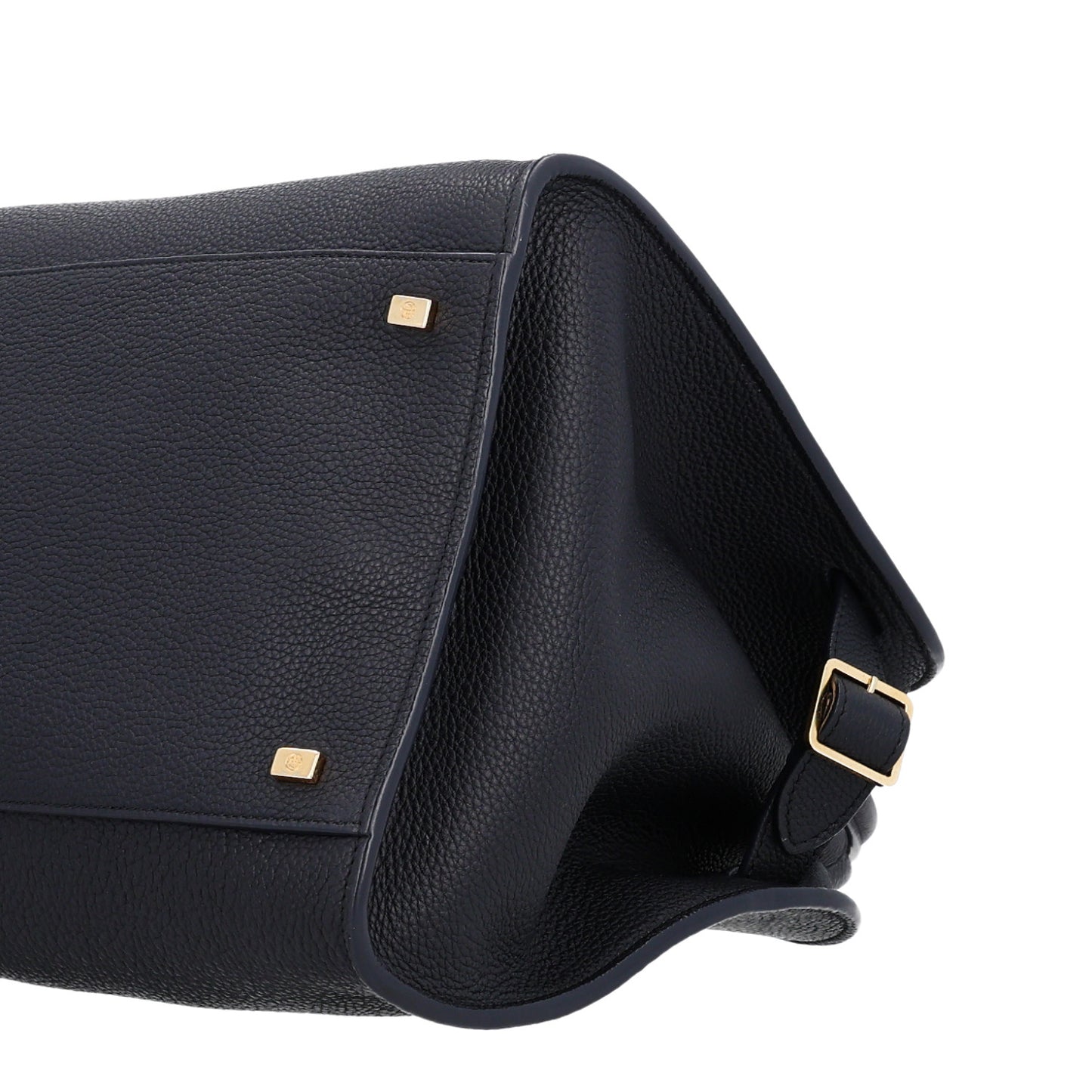 Matte Grained Calfskin Soft Margaux 15 Dark Navy