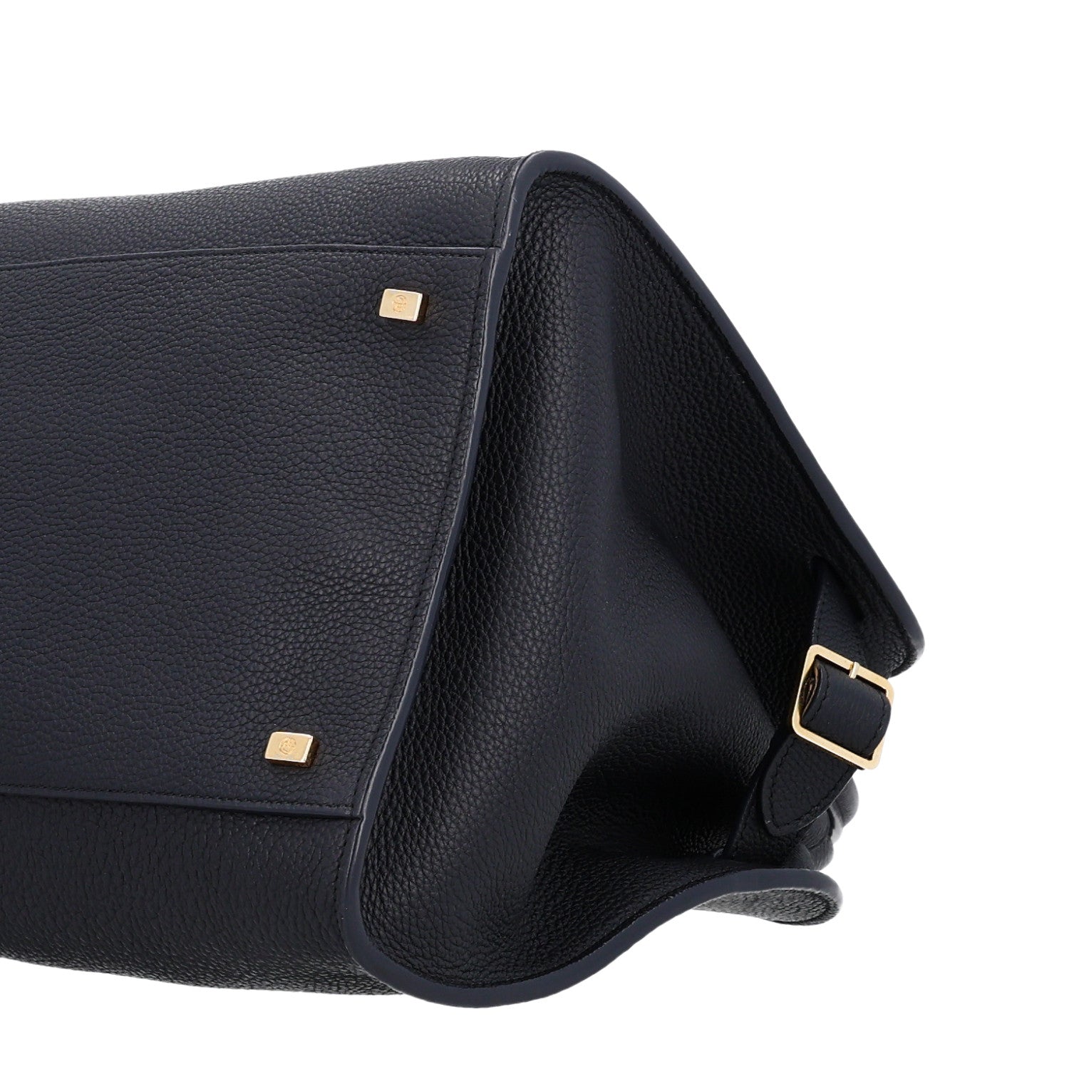 The Row Matte Grained Calfskin Soft Margaux 15 Dark Navy 9 of 9