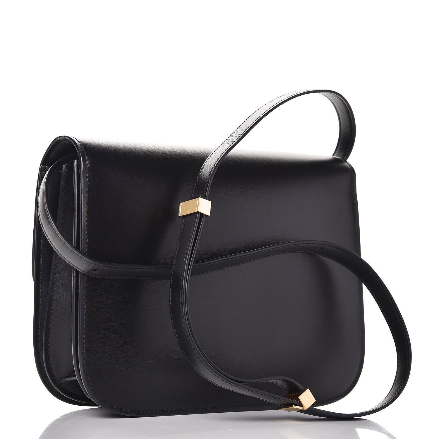 Celine Box Calfskin Medium Classic Box Flap Bag Black 3 of 8