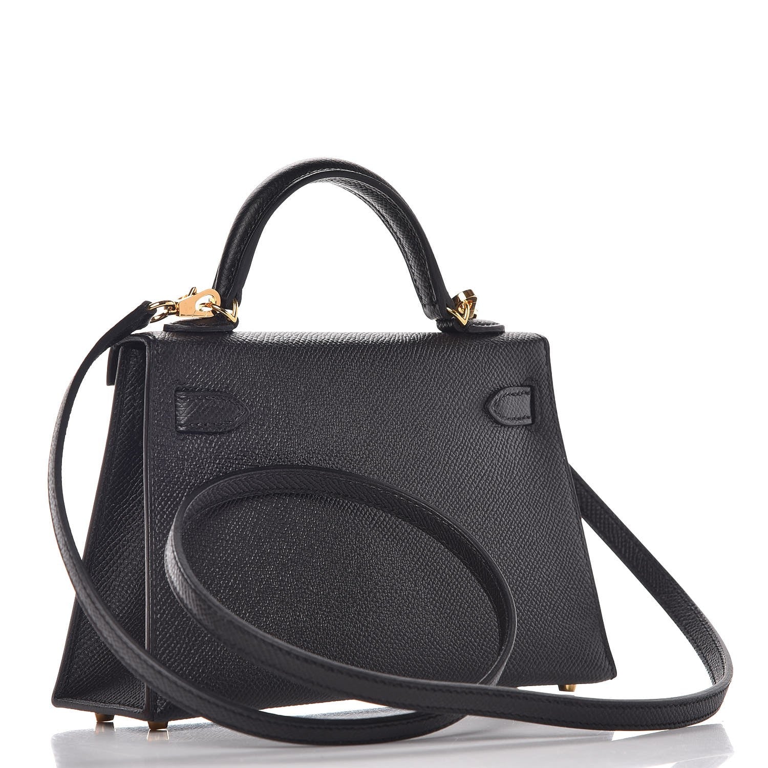 Hermes Epsom Mini Kelly Sellier 20 Black 3 of 27